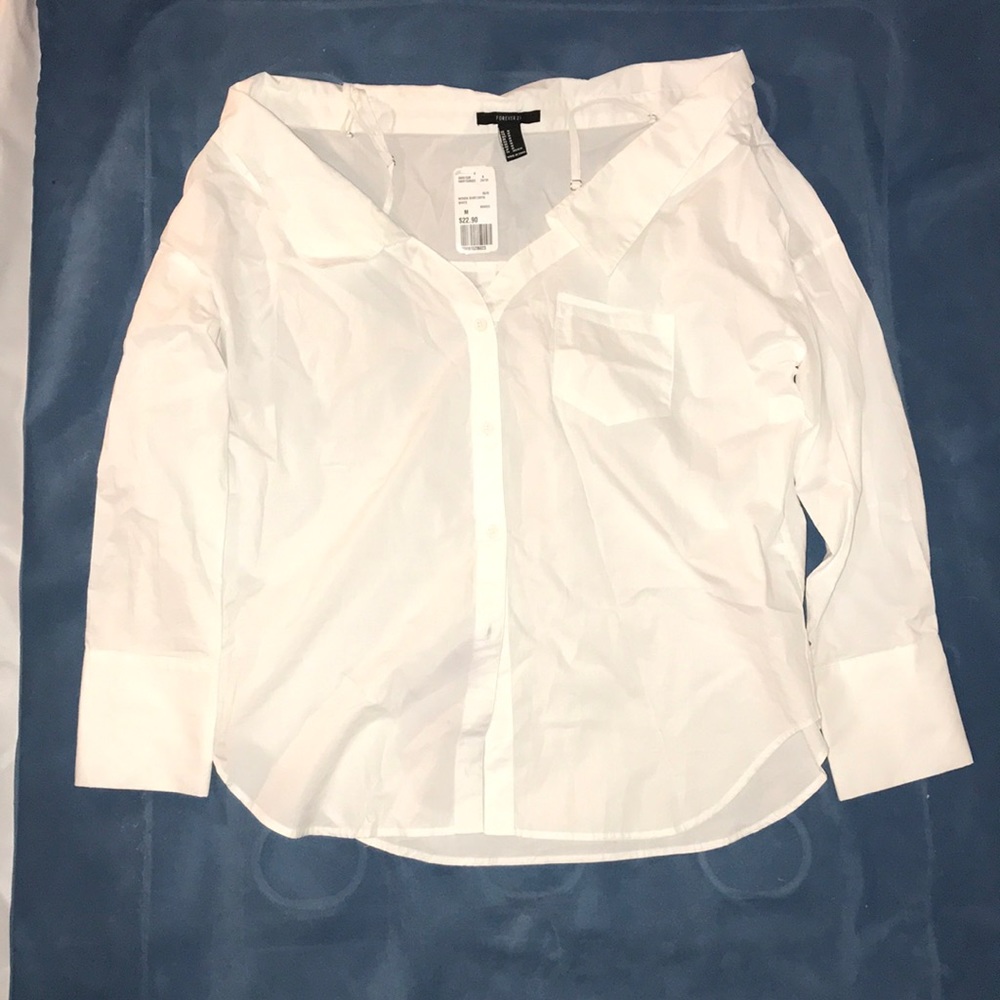 Forever 21 Off shoulder dress shirt